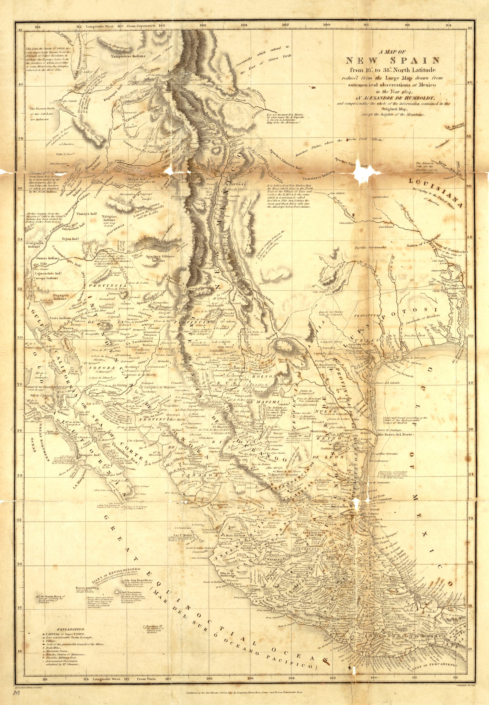 Nueva España reducida, con la ruta de México a Veracruz. La firma de 1821 ocurrió en un punto de ese camino, no en la capital.